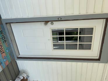 Photos by Butler's Services, LLC #3 Before & After New Storm-Door Installation.