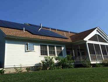 Photos by Plymouth Solar Energy #1 Ground Mounted hillside array