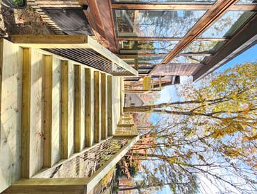 McCray Project Yellawood Deck 10ft x 19ft / 18ft x 34ft / 6ft x 10ft
Custom Treated Yellawood Deck
Full Stainless Steel Cable Railing
Large Custom Grow