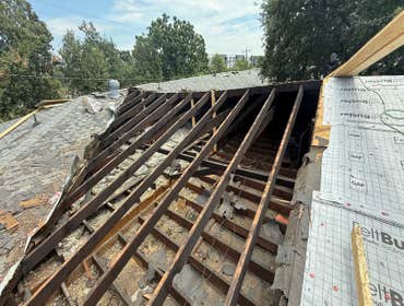 Photos by R19 Roofing & Remodeling #1 Re framing re decking re hab