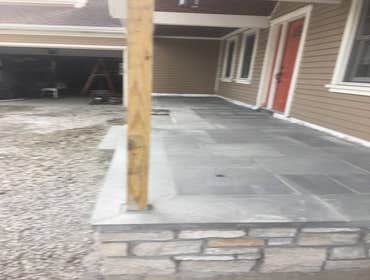 Concrete stain New steps plus color