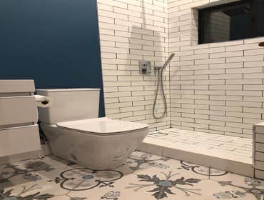 Photos by Bay Team Construction Inc #3 Bathroom remodel and changing layout
