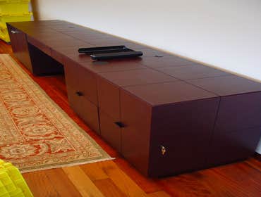 Leather wrapped Hutch