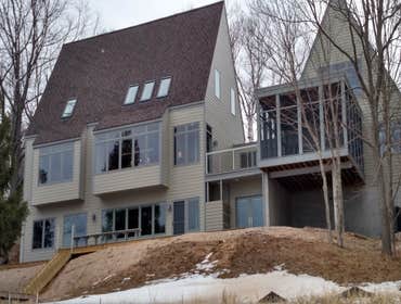 Lake Michigan Contemporary Unique Architect designed custom home.