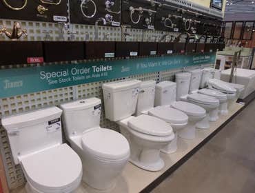 Local toilet selection