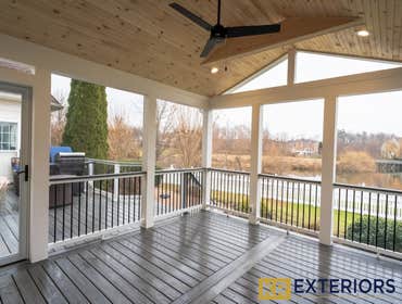Photos by Kr Exteriors Inc #1 Built all new Composite screened in porch