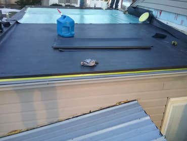 Rubber roof completed March 2016