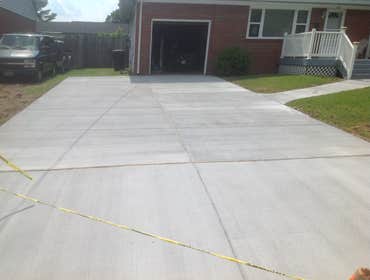 Driveway broomfinsh