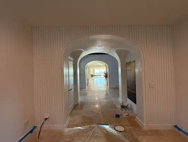 Prime and paint slat wall