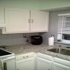 whole house remodel Kitchen remodel, resurfaced cabinets, tile backsplash, new vinyl plank flooring (click together), new custom toe kicks,...