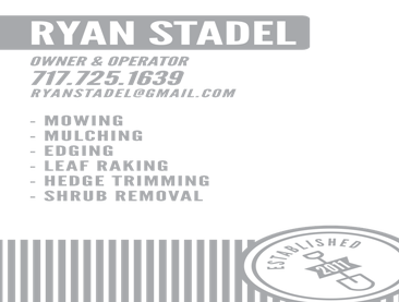 Stadel Lawn And Landscaping, Inc Examples of our work. We are committed to providing the following quality services for an affordable price: Lawn Mowi