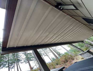 Shelton, WA DrySpace created for the customer to have a dry outdoor living space.