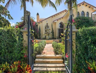 Photos by JDR Design Group Inc #7 This baronial Mediterranean-style Point Manalapan, FL home was re-designed and re-built from the ground up. It boasts