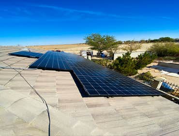 Solar installation - Lancaster Installation of 60 solar panels (25.5KW) at Lancaster.