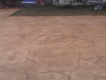 Arizona Flagstone Stamped Pool Patio- Before & After Pictures