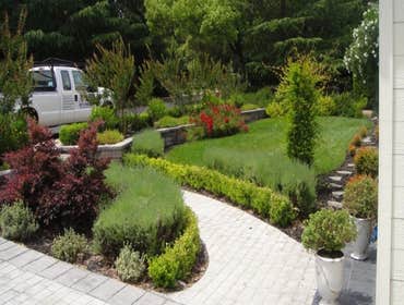 Walnut Creek Ca Job Country Manor retaining wall,london cobble stamp concrete driveway