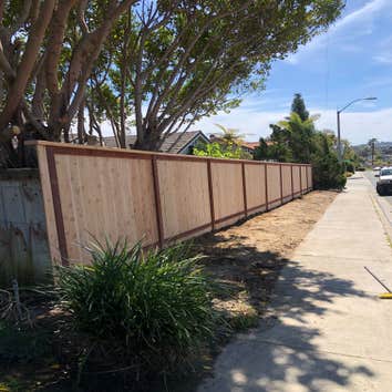 Wood Fence - Picture Frame