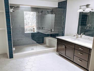 Photos by Oak & Stone Inc #12 Master bathroom remodel