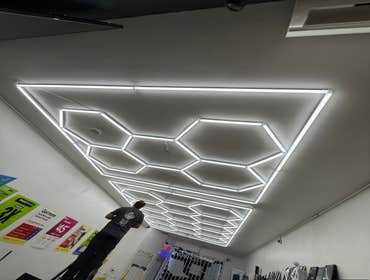 Installation Of Hex Garage, Barbershop, Smokeshop, Storefront LED Lights