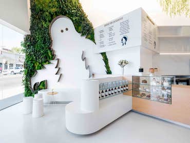 Coffee For Sasquatch We worked alongside architect Dan Brunn to transform a blank storefront into this showstopper of a cafe. Highlighted by the enigma