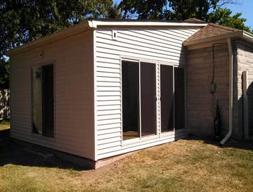 Covered porch conversion