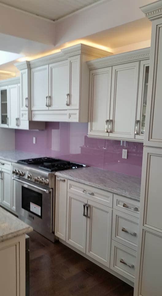 Custom Painted Kitchen Backsplash