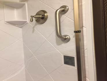 Best Western Plus - Sutter House Tub to shower conversion with design upgrades.
-Remove existing tub, surround, and hardware.
-Install Seamless Wall