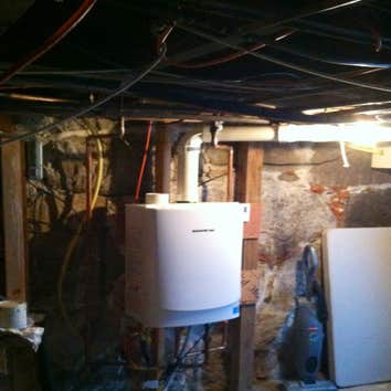 South Shore Mech Cont Photos Just a few pictures of a condo drainage rough.... An a boiler with 2 zones off of it