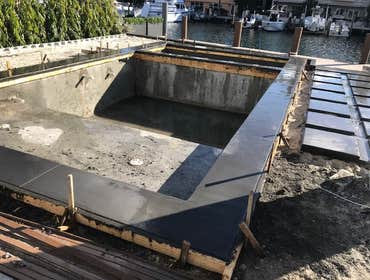 Modern Concrete Pool Coping