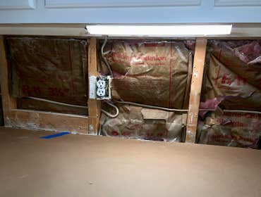 Photos by Southern Quality Construction #1 Remove old backslash and install new.