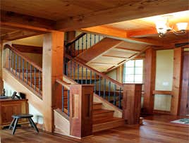 Timberpeg home in Afton Award-winning timber frame home on a magnificent site overlooking the Rockfish Valley
