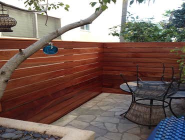 New IPE Wood Fence by MMCC