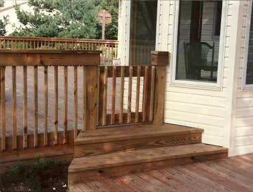 Thomas C Mcilhinney Construction Project 1 addition work before and after / custom decks