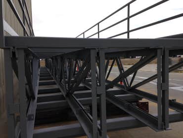 Commercial Steel Commercial tower and cat walks, prepped and painted.
The environment was tough as rice hulls were blowing with dust all the time.