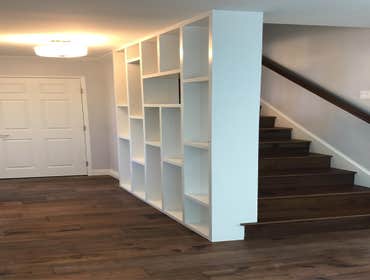 Custom designed shelves