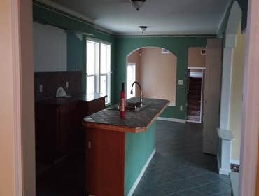old kitchen island