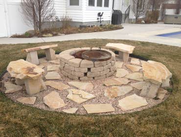 Fire Pit with Benches