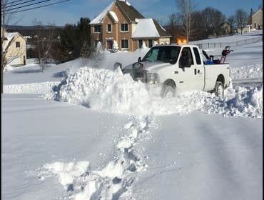 31" snow being removed