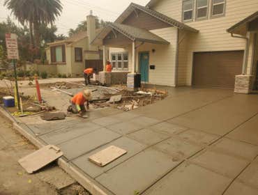 Photos by Silva Engineering Construction #1 Demo, excavate, rock, form, and pour walkway, driveway , and driveway approach for client.