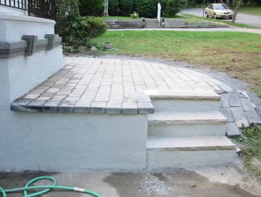 W.orange exterior remodeling This is a beautiful, front end. whit rebuil steep, new tiles, bottom wall stucco, paver around front steep and more...