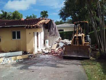 demo existing garage