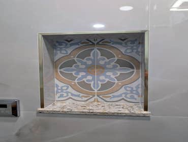 Elegant Steam Shower Body Jets With Bench