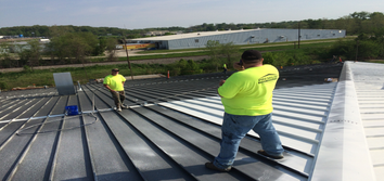 Metal Roof Refurbishment Using Silicone Coating Green River refurbishes residential and commercial metal roof systems by applying a coat of silicone, g