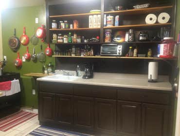 Hanging Cutting Boards Always great to see before and after. Not enough can be said about warn earth tones, floating cutting boards & plenty of shelvin