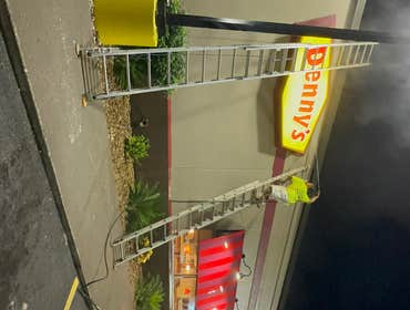 Denny's Restaurant - Commercial Work Exterior work: power washing, prepping, and final finish