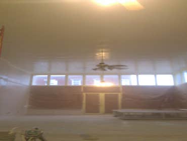 Ceiling After Sprayed