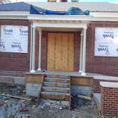 Portico at the front entrance
