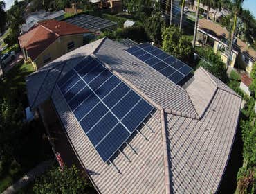 Project photos Solar electric project and solar hot water heater