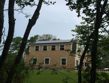 Photos by Plymouth Solar Energy #1 Ground Mounted hillside array