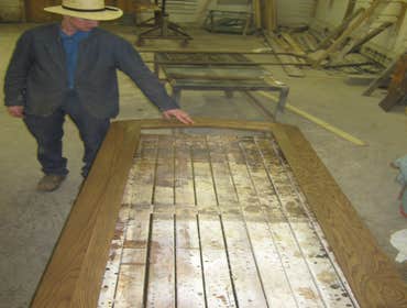 CUSTOM DOOR BEING MILLED